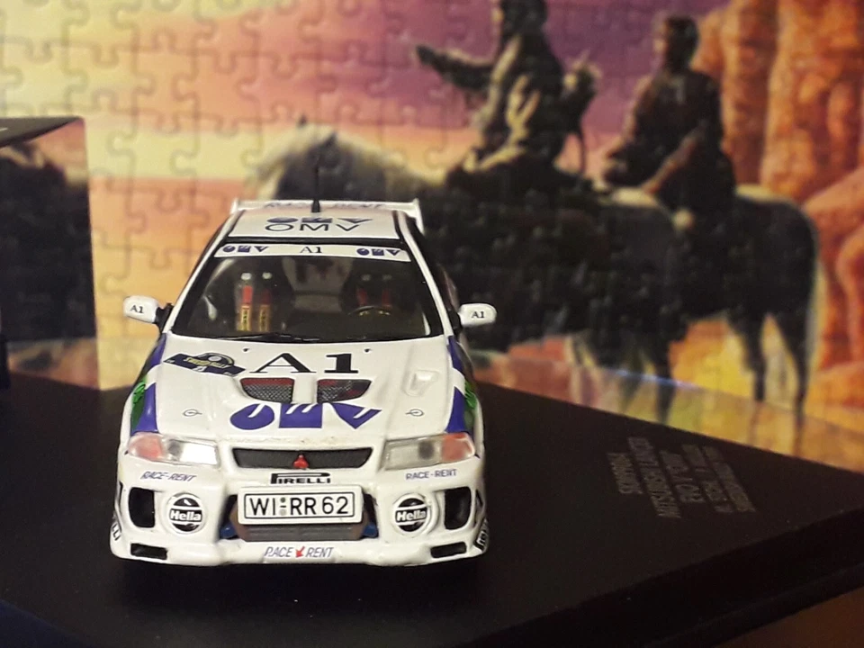 skid skm99064 mitsubishi lancer evo V rally svezia 1999 M.STOHL 1:43 - Immagine 2 di 4