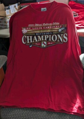 VTG STL Cardinals Nat.League Division Champions 2000 Clubhouse Edition XXL Shirt