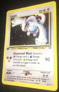 Lugia 9/111 Neo Genesis 1st Edition Holo Pokemon Card 2000 + Free