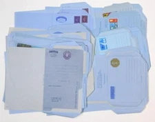 GB GVI, QEII x 43 Different Air Mail Letter Sheets. Mint Aerogrammes. All shown.