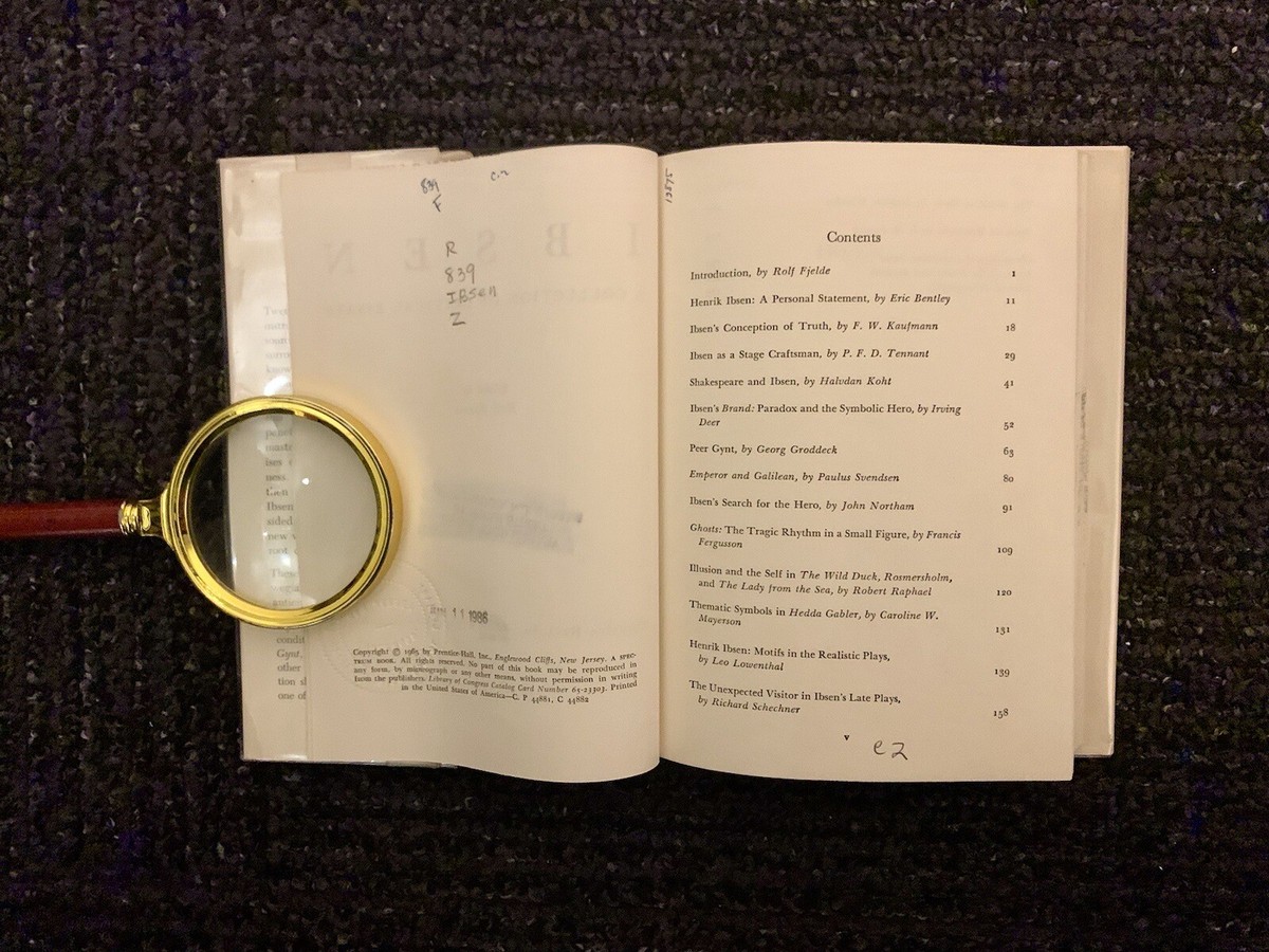 Ibsen: A Collection of Critical Essays Ed. by Rolf Fjelde (1965
