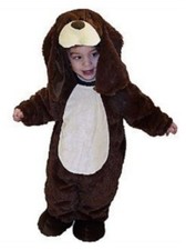 Totally Ghoul Plush Infant Puppy Costume Brown Baby Dog 6-12m