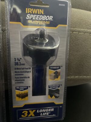 Irwin Speedbor Supreme 3x Longer Life Bi-metal Self-feed Bit