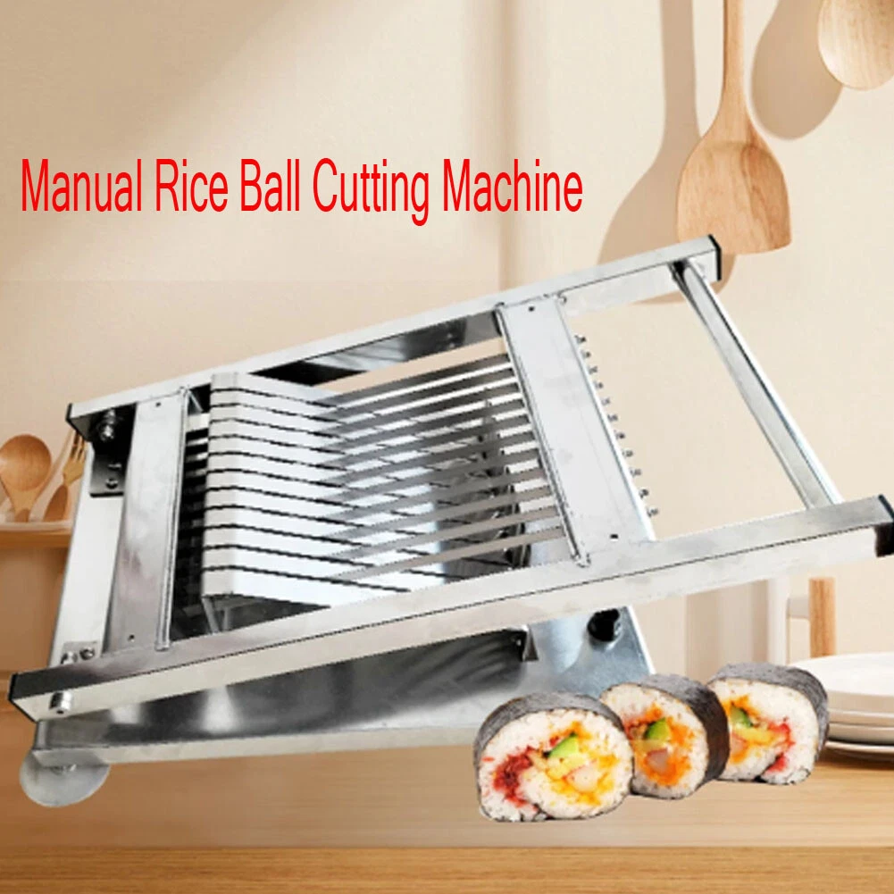 Manual Sushi Roll Cutter Machine Rice Sushi Roll Cutting Tool 304Stainless  Steel