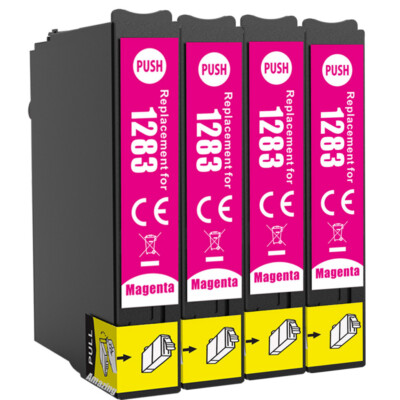 4 Tintenpatronen Magenta zur Verwendung mit Epson SX445W, BX305F, BX305FW, Plus