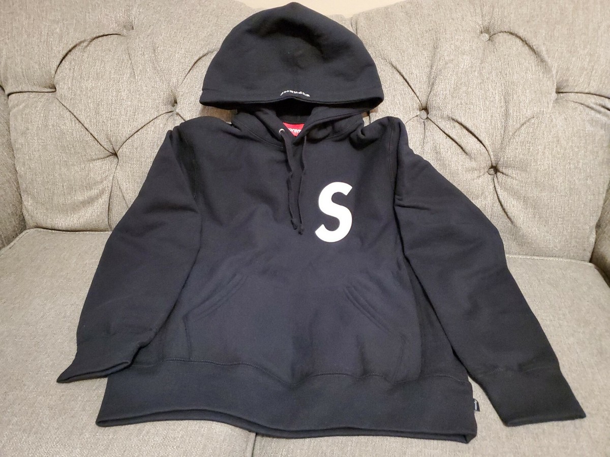 New SS20 Supreme Quilted S Logo Hooded Sweatshirt Black New SS20 Supreme Quilted S Logo Hooded Sweatshirt Black