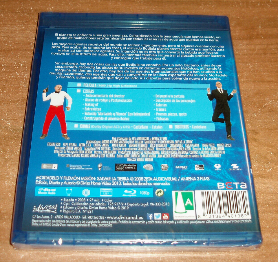 Mortadelo Y Filemón Y Filemon Mission Save the Earth Blu-Ray New Sealed ...