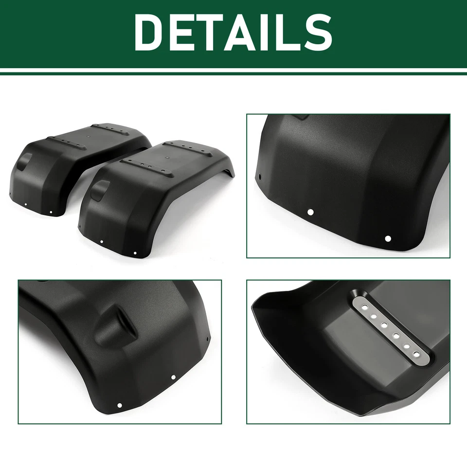 New For Kawasaki 2001-2008 Mule 3000 3010 3020 Rear Fender Pair PP - Image 3 of 4