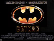 BATMAN 1989 UK Quad poster print 30x40"  Michael Keaton  Jack Nicholson FREE P&P