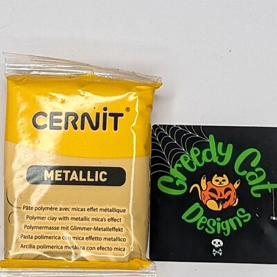 Cernit Metallic Yellow 700 56g