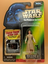 NEW Star Wars Power of the Force Princess Leia Organa w Ewok  Outfit Freeze Frame