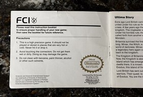 ULTIMA EXODUS Nintendo NES Game Original 1988 Instruction Manual Booklet *ONLY*