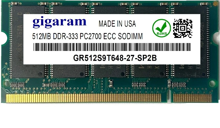 DDR1 SDRAM Computer 512 MB Total Capacity Memory (RAM)