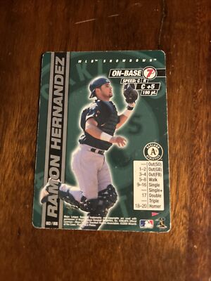 2000 MLB Showdown Ramon Hernandez WOTC Wizards Logo Rare Promo #3/8