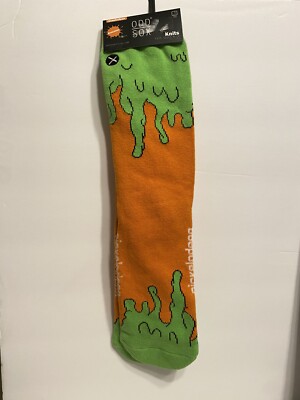 NWT Nickelodeon Slime Time Odd Sox Knits Crew Socks