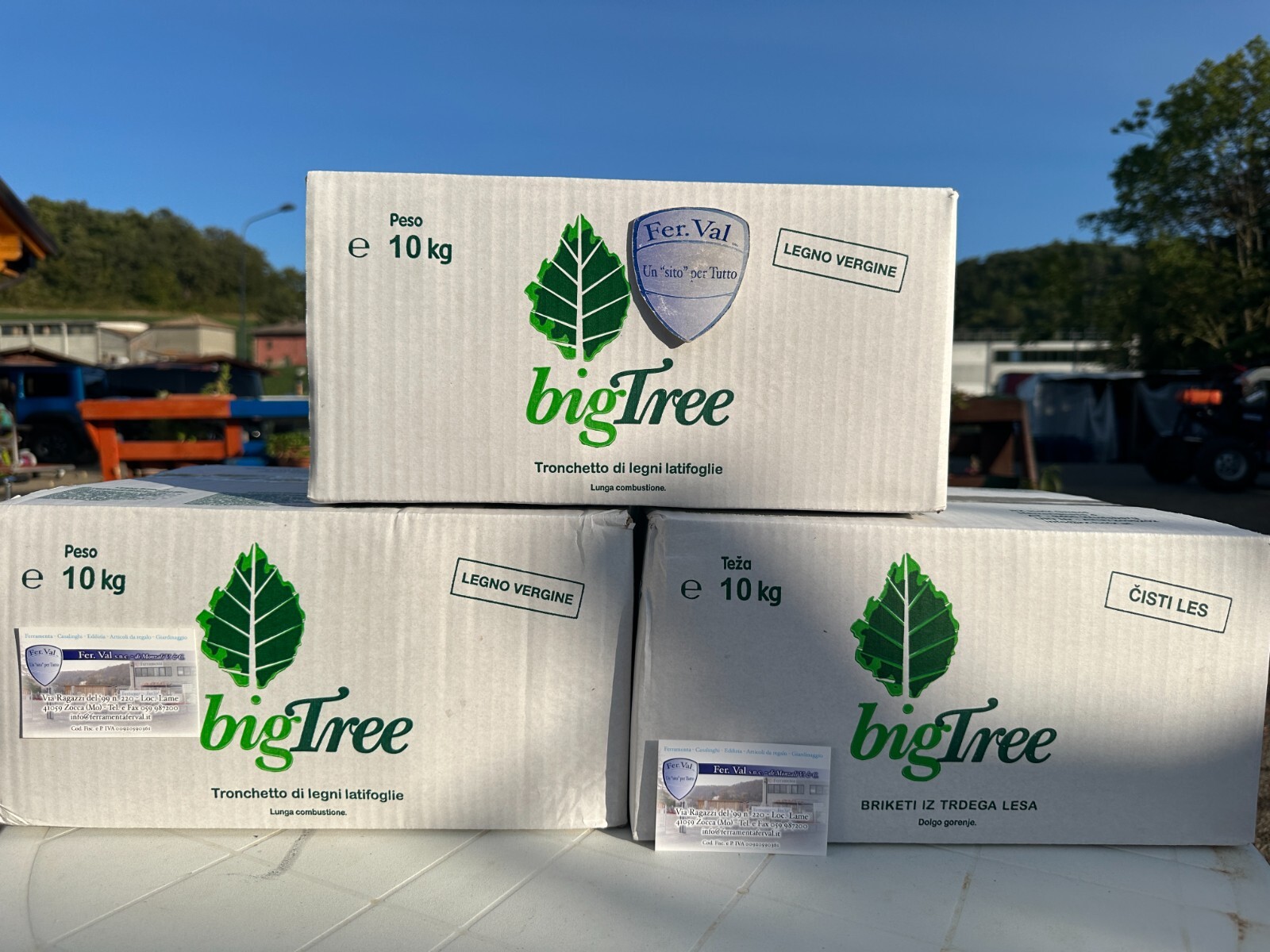 TRONCHETTI DI LEGNO PRESSATI DI LEGNI LATIFOGLIE BIG TREE - 30 KG CIRCA NOR003TS