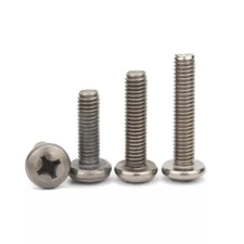 TA2 Titanium Bolts Pan Head Cross Screw M2 M3 M4 M8 Phillips Button Head Screws