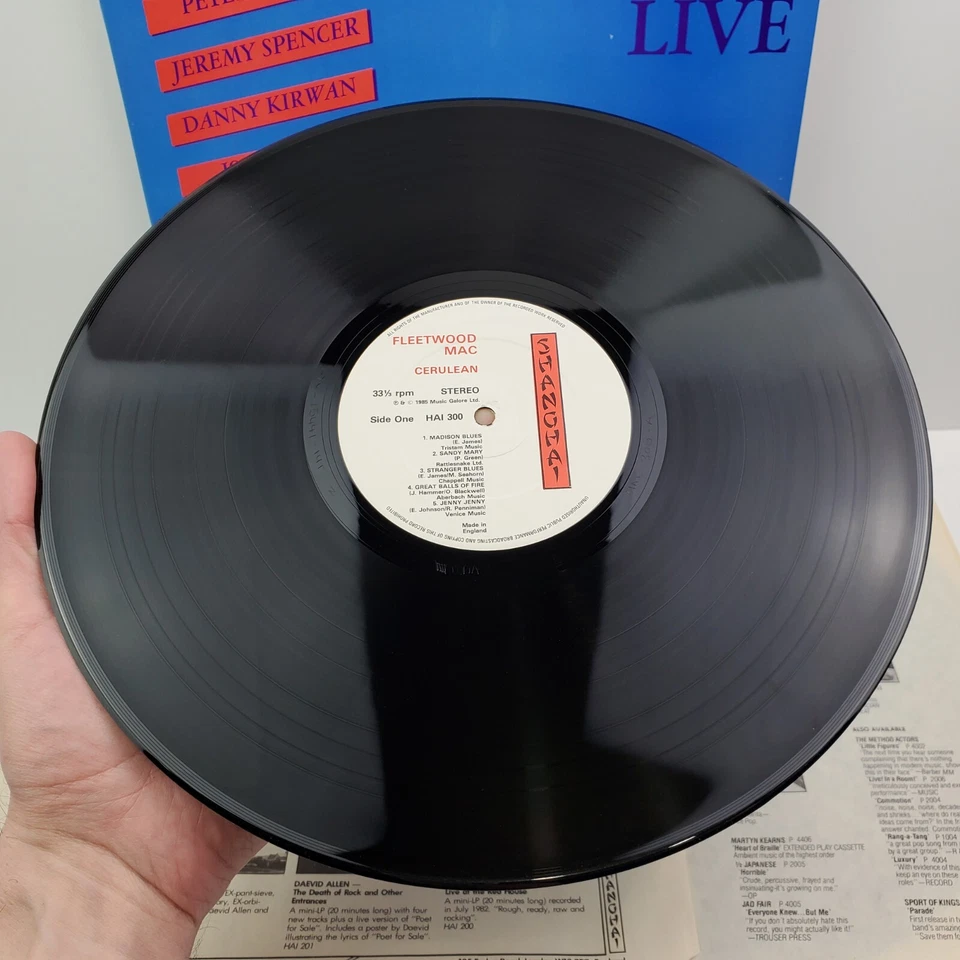 Fleetwood Mac Cerulean Vinyl Double LP (Live, Boston) Shanghai UK 1985 Near Mint - Image 3 of 4