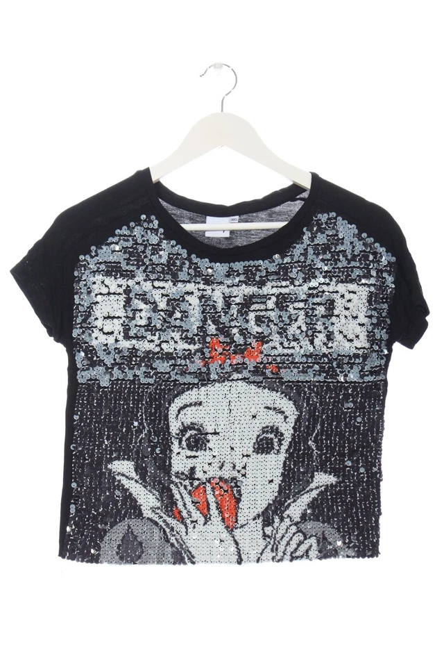 DISNEY Blouse brillante Dames Blouse T EU 32 noir-blanc style décontracté - Photo 4/4
