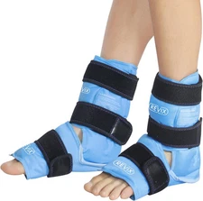 REVIX Ankle Foot Ice Pack Wraps for Injuries Reusable Gel Cold Compression Thera