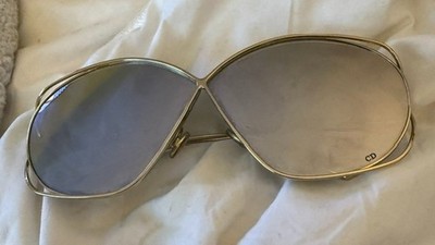 CHristian Dior Mirroed Gold Wire Sunglasses