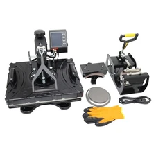110V Multifunctional Digital Heat Press Machine 5in1 Heat Transfer Machine