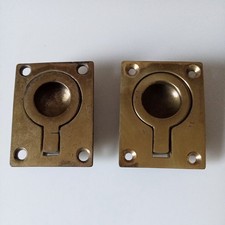 2 Vintage brass draw handles