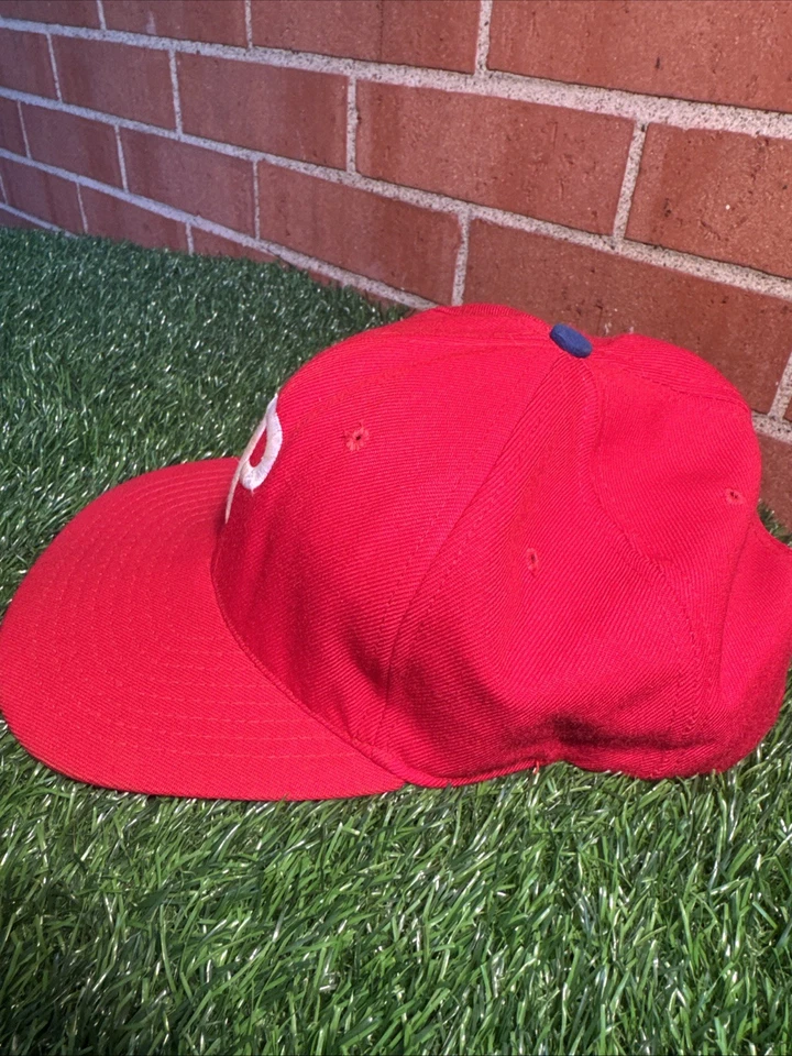 Chapéu estilo jogador SnapBack vintage início dos anos 80 Square Bill Philadelphia Phillies - Imagem 4 de 4