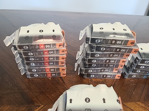 GENUINE! CANON CLI-8 BK M C PC R G Pro9000 INK CARTRIDGES LOT!! 31 - Picture 2 of 4
