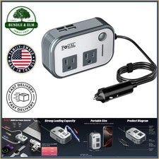 Vehicle Power Inverter 200W with Dual AC Outlets and USB Charging Capability