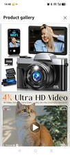4K Digital Camera for Photography with WiFi,64MP Autofocus Vlogging Camera for