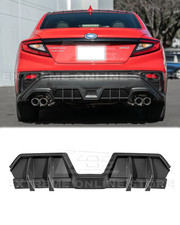 Add On Matte Black Rear Bumper Diffuser For 22-up Subaru Wrx Jdm Abs Plastic New Add On Matte Black Rear Bumper Diffuser For 22-up Subaru Wrx Jdm Abs Plastic New