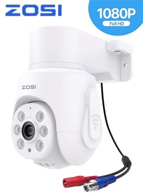 ZOSI 2MP CCTV Wired 360° View Pan Tilt Security Camera Outdoor IP66 For ZOSI DVR