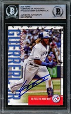 Vladimir Guerrero Jr. Signed 2020 Topps Highlights Card VGJ-25 Blue Jays Beckett