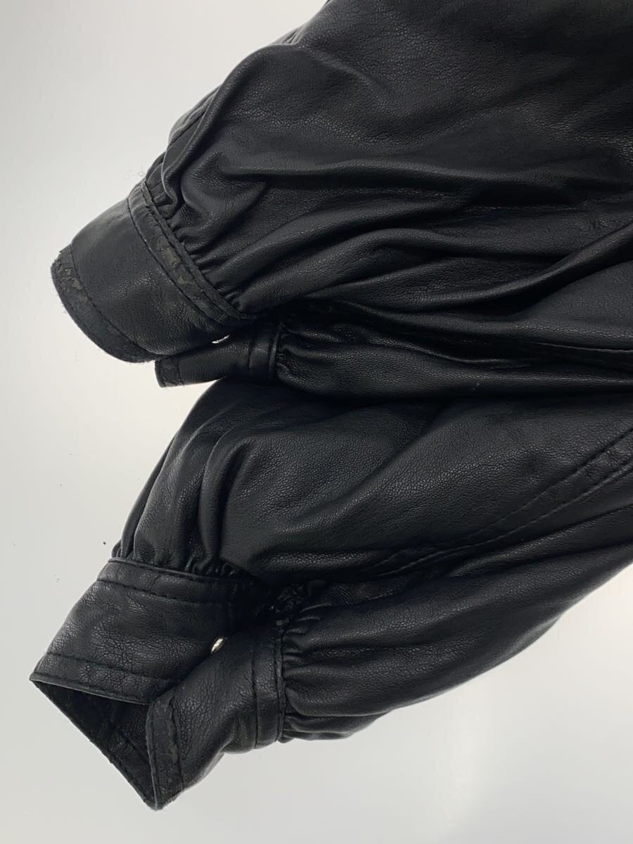 Ameri Double Riders Jacket/Free/ Leather/Blk/Plai… - image 5