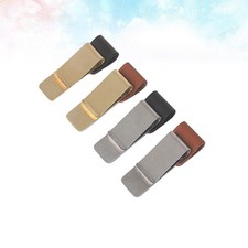 4pcs Metal Pen Holder Loop for Notebook Brass Clip Size M Vintage Gift