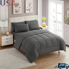 5 Piece Bed in a Bag Comforter Set Soft Microfiber Down Alternative All Season