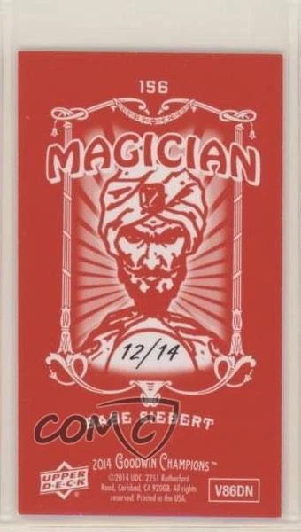 2014 Upper Deck Goodwin Champions Mini Red Magician Back /14 Babe Siebert HOF - Image 2 of 2