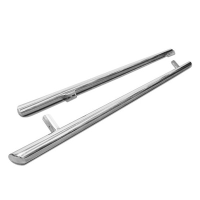 Running Boards Side Protection Pipes for Peugeot Expert (V) Long 2016- Chrome Polished