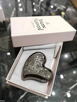 Vivienne Westwood Orb Heart Gunmetal Gas Cigarette Lighter, New in Original  Box