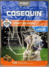 COSEQUIN SENIOR Joint Health Supplement Maximum Strength 120 CT Soft EXP 06/2027
