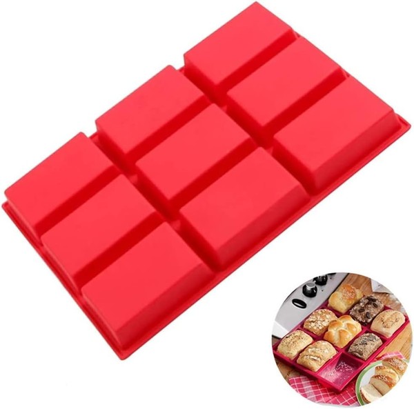 Silikon Backform Rechteckig Antihaft FüR Kuchen Brot Kekse Schokolade-image