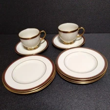 Unused LENOX 16cm plates 6 cups & saucers 2 cup Christmas /Only USA DDP