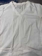 Med Couture XS White Scrub Top