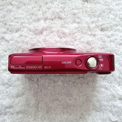Canon Powershot SX600 HS Red 16.0MP 18x Zoom Digital Camera Red