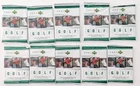 LOT of (10) 2001 Upper Deck Golf Factory Sealed Hobby Packs Tiger Woods RC Yr