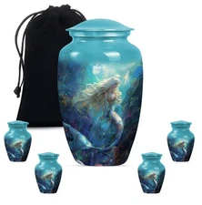 Enchanted Waters - Decorative Urns For Ashes - Urn For Cremation Ashes - Combo