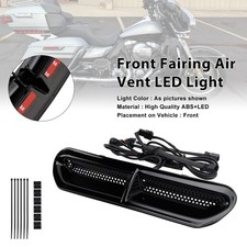 Lumière LED de ventilation de carénage avant pour Touring Street Glide 14-24 Blk