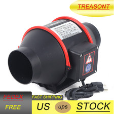 4'' 310 CFM Silent Exhaust Inline Duct Fan Ventilation Blower Fan Air Circulatio