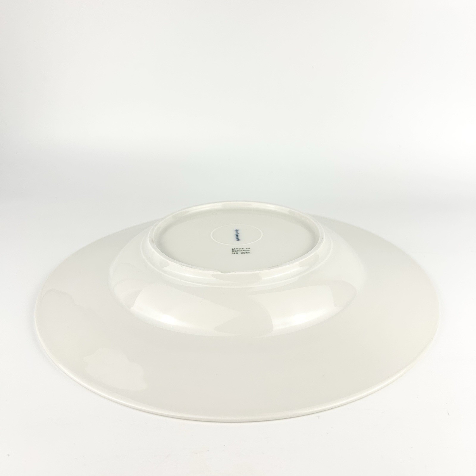 KPM Feldblume Soup Plate Bowl Field Flower Insects Berlin Germany Chipped